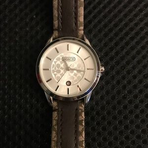 Coach Brown Leather Signature Watch